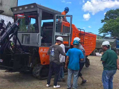 JingGong 4GL-1 sugarcane harvester received praise from Filipino customers