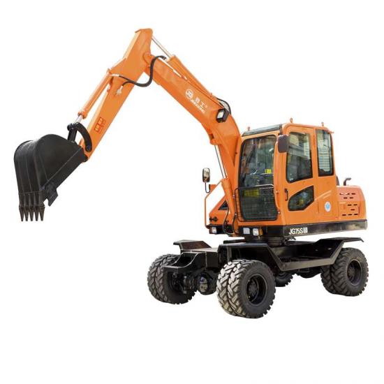 Jing Gong 75S small wheel excavator