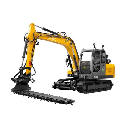 Jing Gong 80L railway crawler excavator with ballast machine