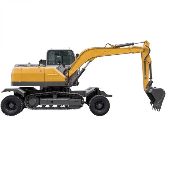 Jing Gong 100ZL 9.4 ton wheeled and crawler integrated excavator