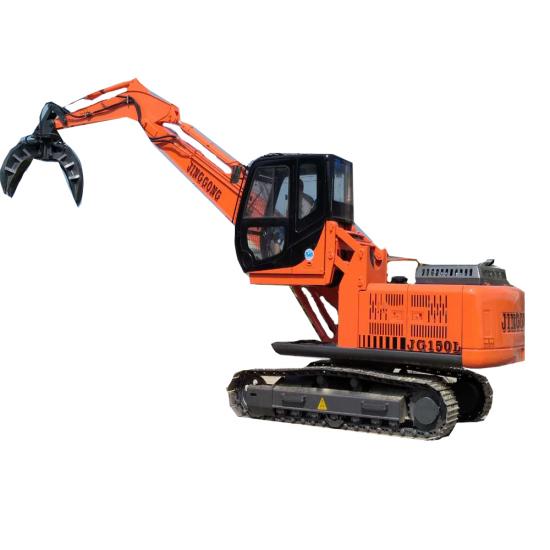 JG150Z Wheel Grab Excavator Wood Pickup Machine